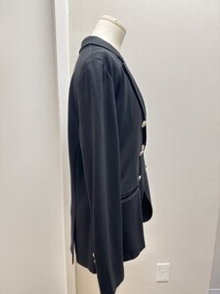 Miller Wendt Black Silver Button Alexis Blazer