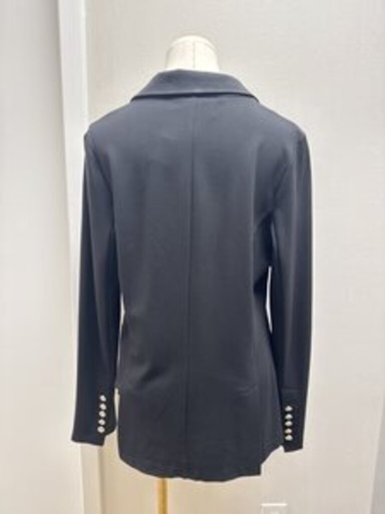 Miller Wendt Black Silver Button Alexis Blazer