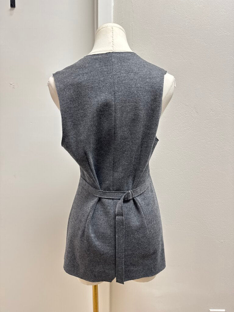 Kal Rieman Grey V-Neck Top
