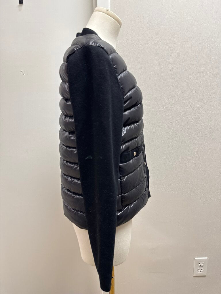 Herno Black Quilted Cropped Jacket