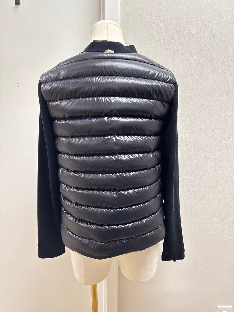 Herno Black Quilted Cropped Jacket