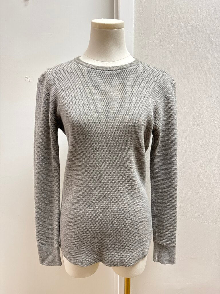 6397 Grey Waffle Sweater