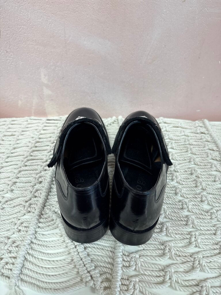 Pedro Garcia Black Leather Loafer with Removable Rhinestones
