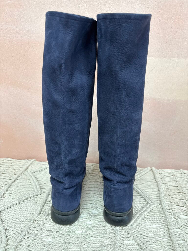 Arche Blue Suede High Boot