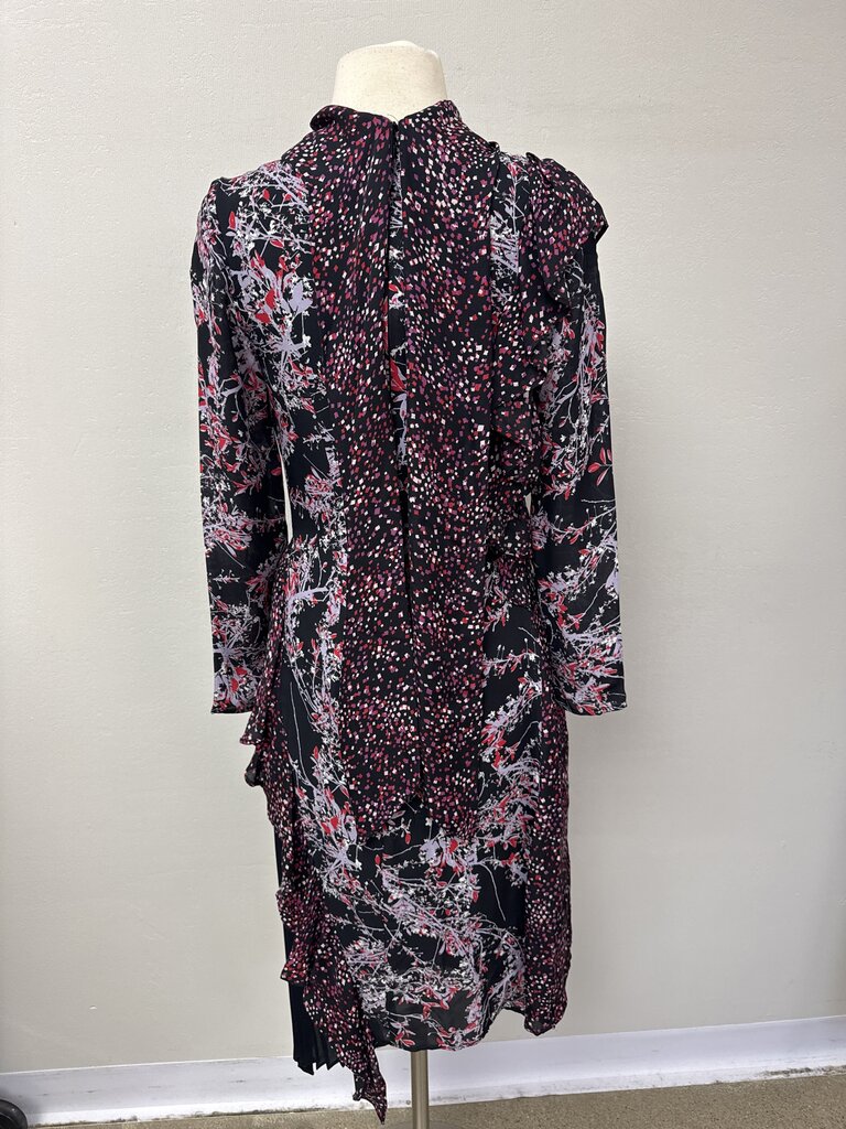 LR by Legally Red Black and Red Printed Maxi Dress