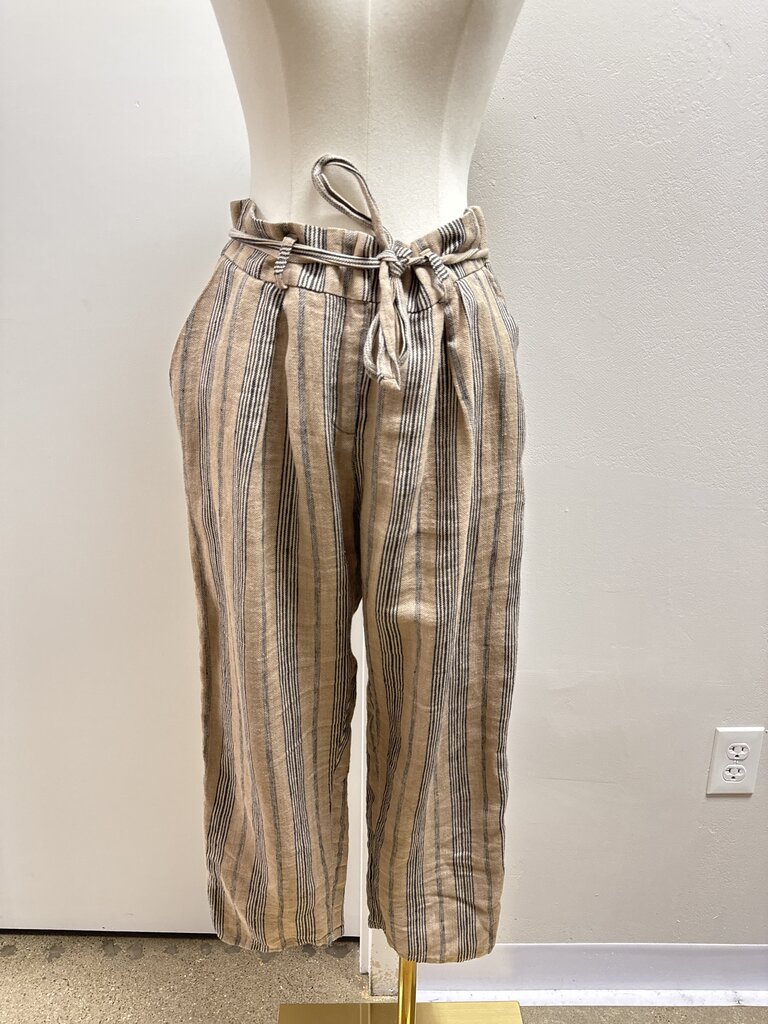 Cotelac Tan Striped Trouser