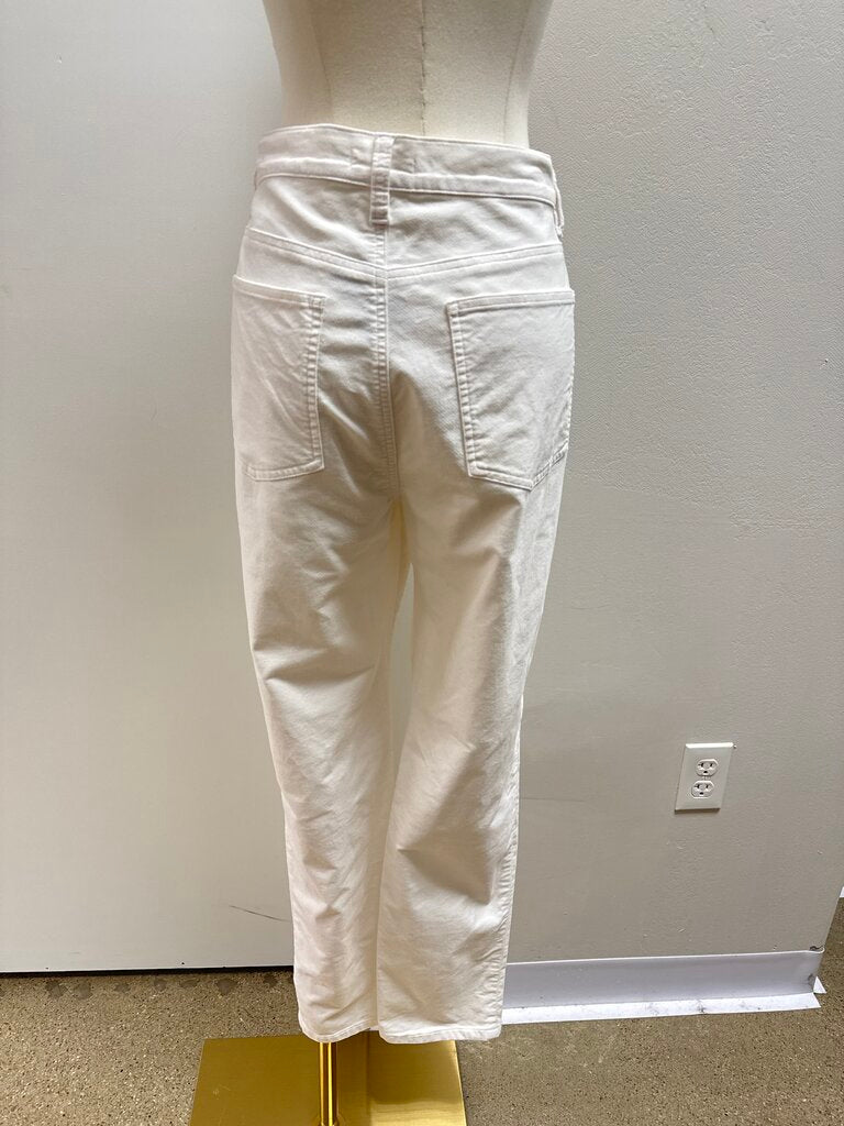 Eileen Fisher White Velvet Chino