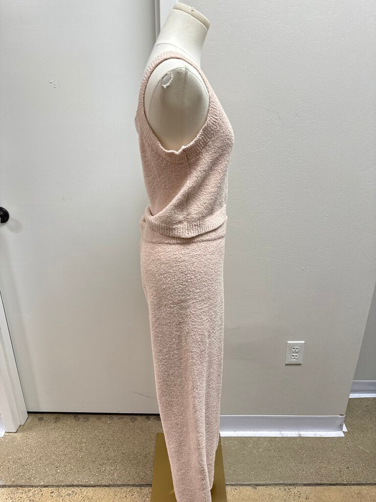 Sanctuary Blush Fuzzy Tank and Pant Set
