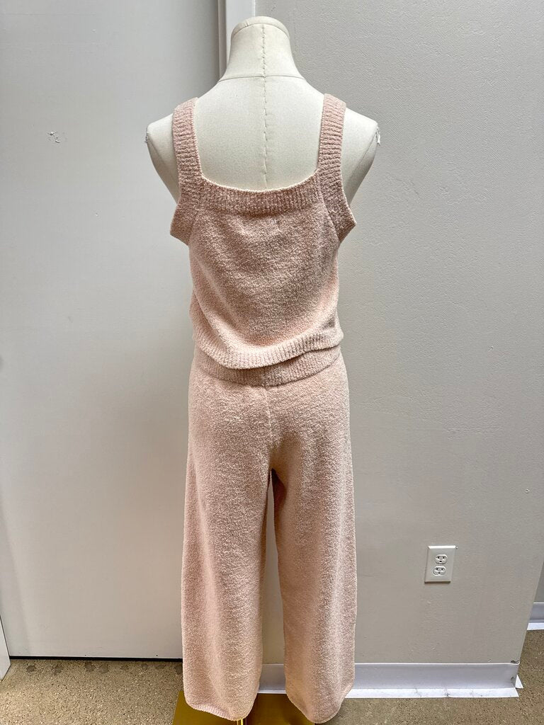 Sanctuary Blush Fuzzy Tank and Pant Set
