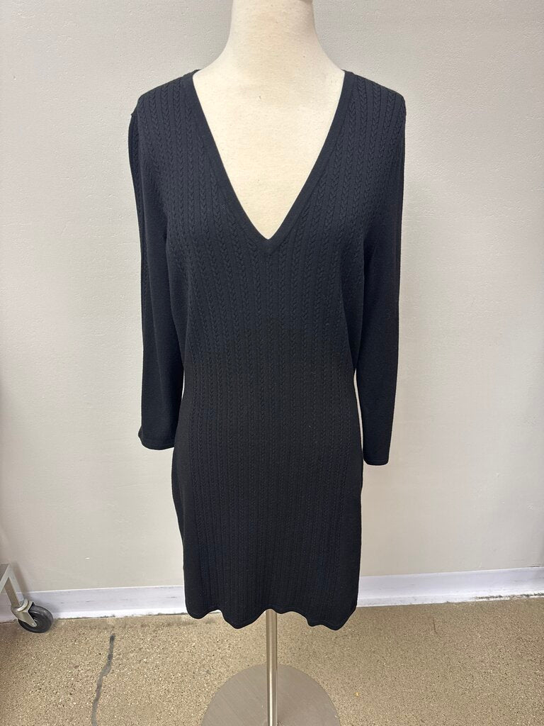 Rag & Bone Black Cable Knit Dress