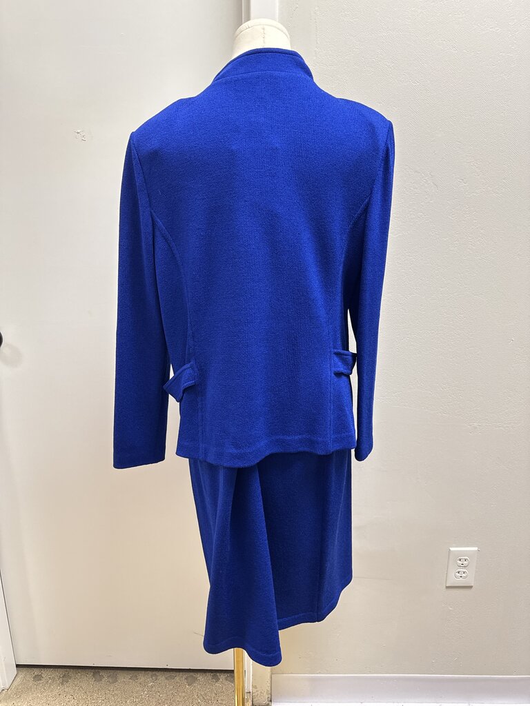 St John Cobalt Knit Skirt Suit NWT