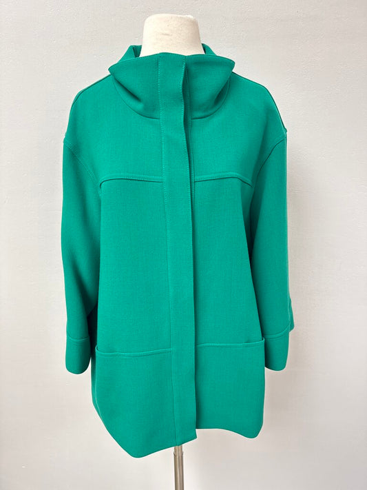 Lafayette 148 Jade Wool Swing Coat NWT