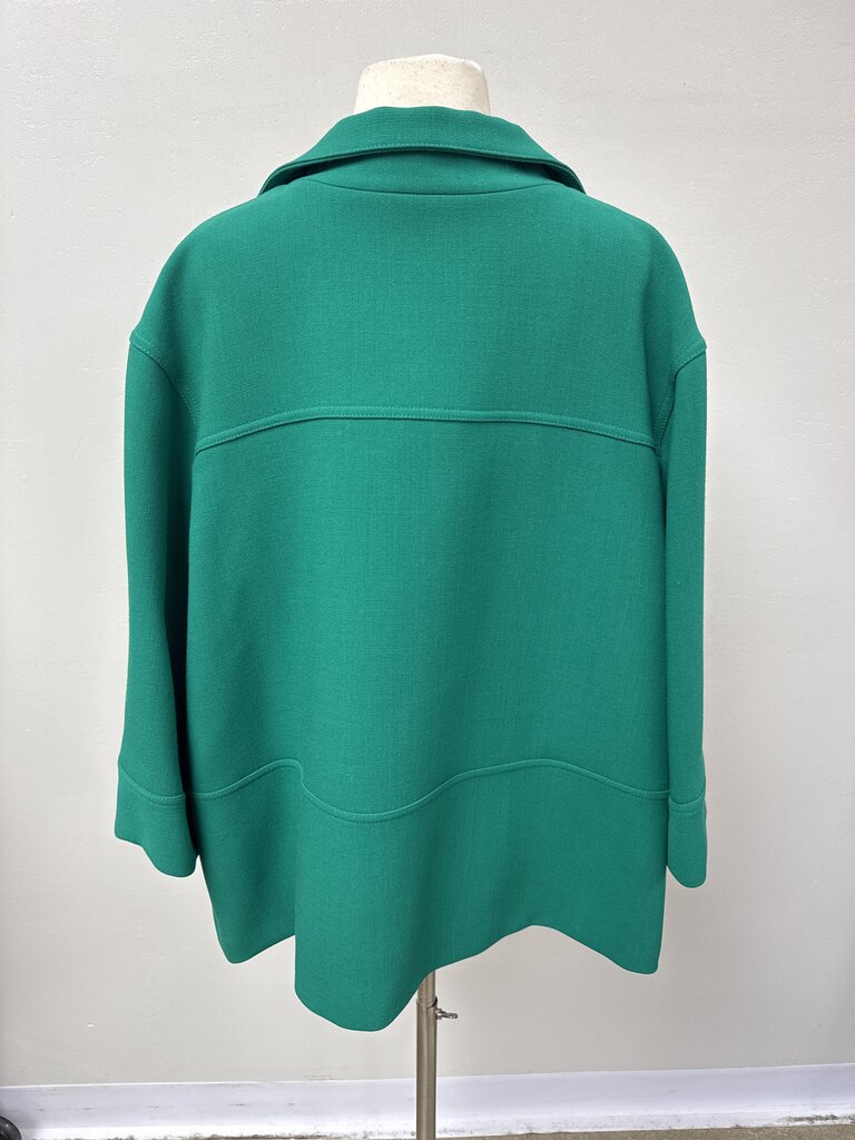 Lafayette 148 Jade Wool Swing Coat NWT