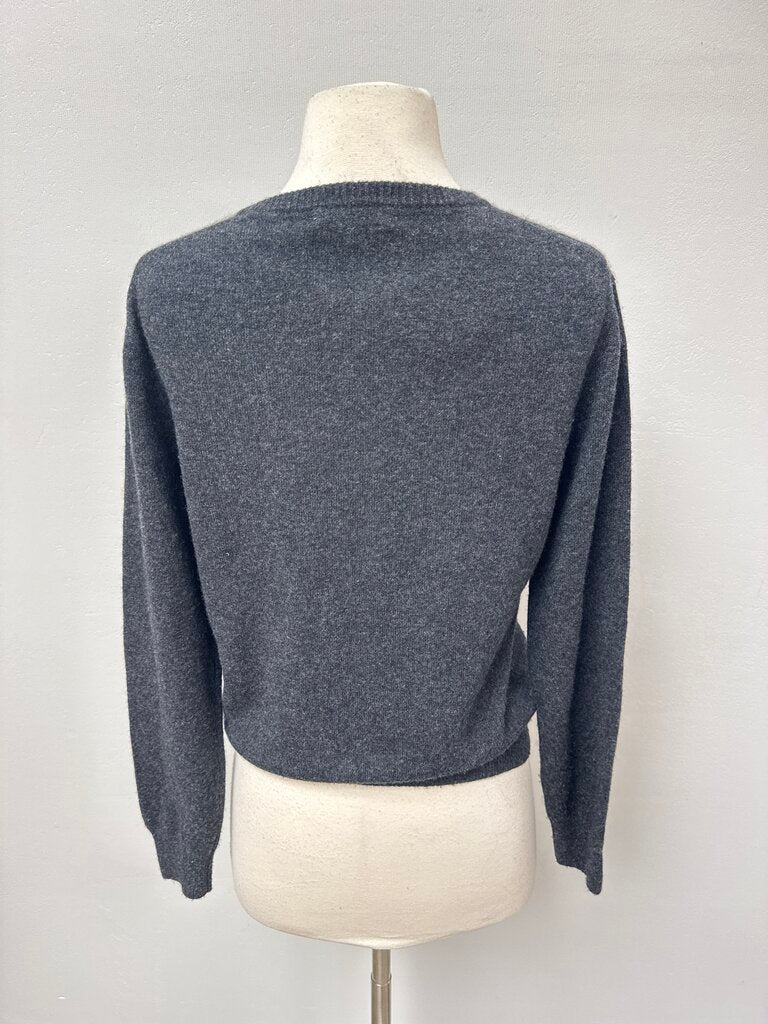 Lingua Franca Grey Graphic Sweater