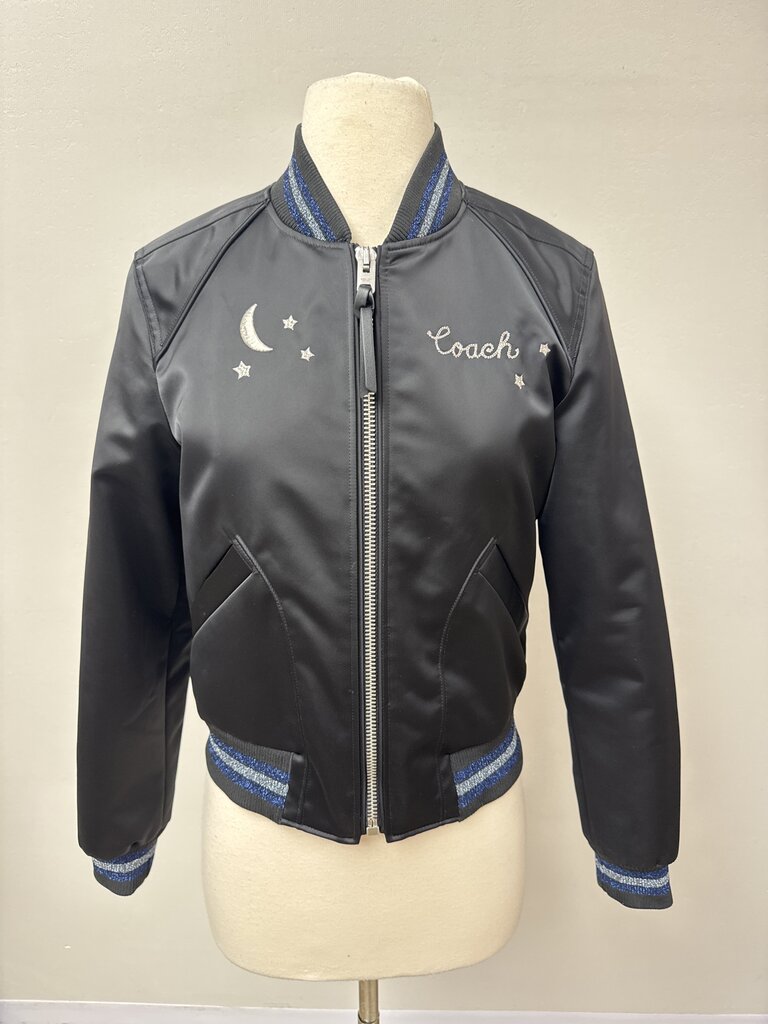 Coach Black Skyline Bomber Jacket