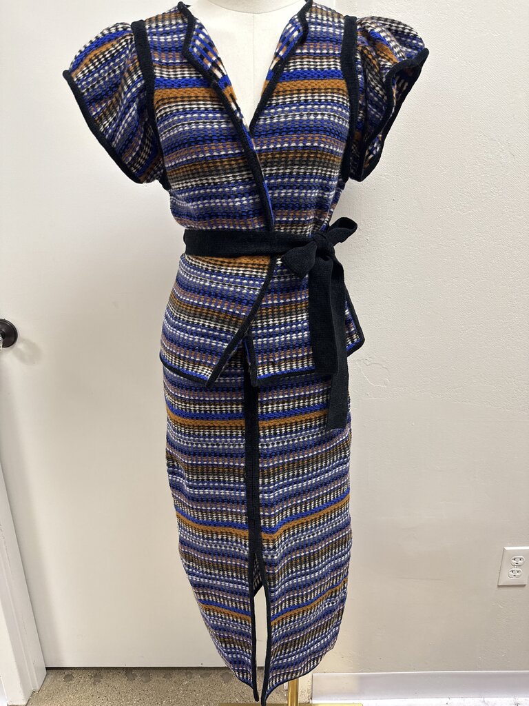 ba&sh Blue Flame Knit Skirt Set NWT