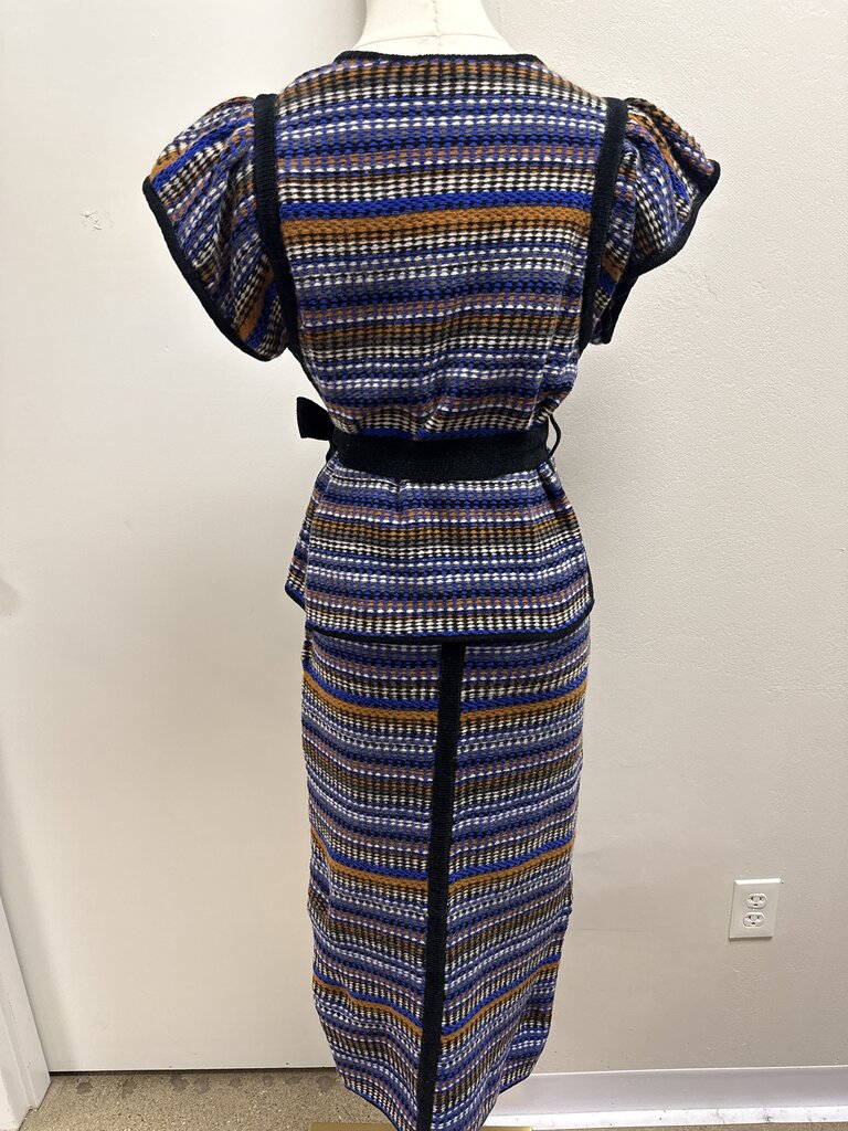 ba&sh Blue Flame Knit Skirt Set NWT