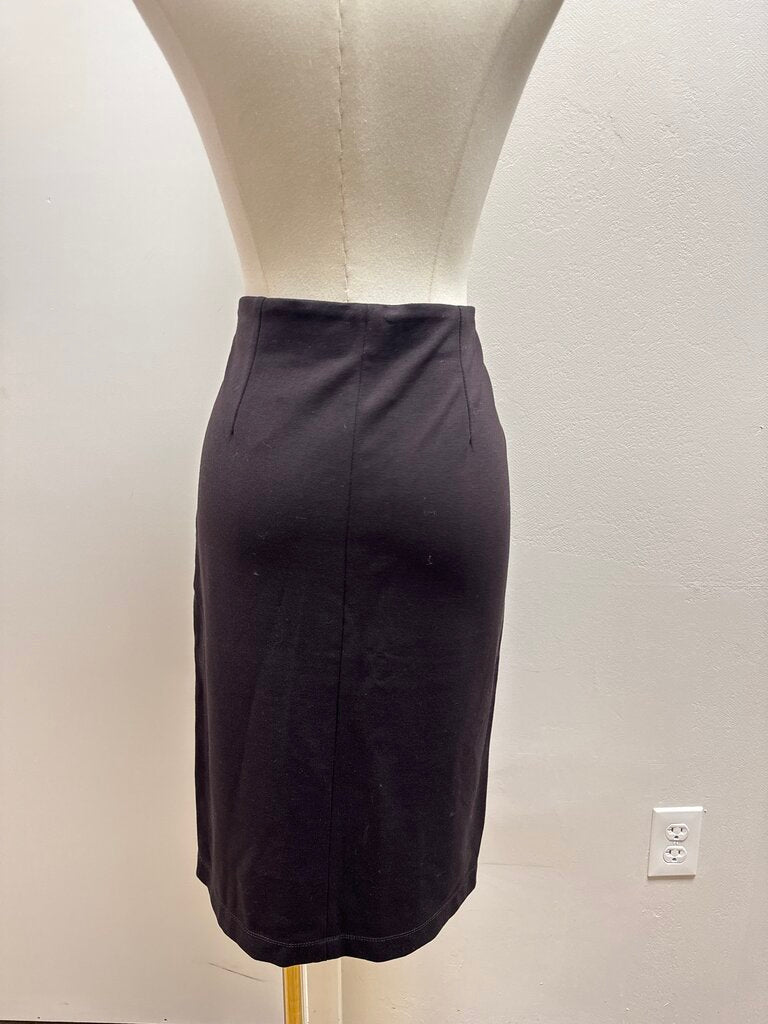 Max Mara Brown Faux Leather Skirt
