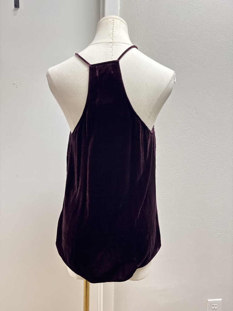 Cami NYC Burgundy Velvet Cami
