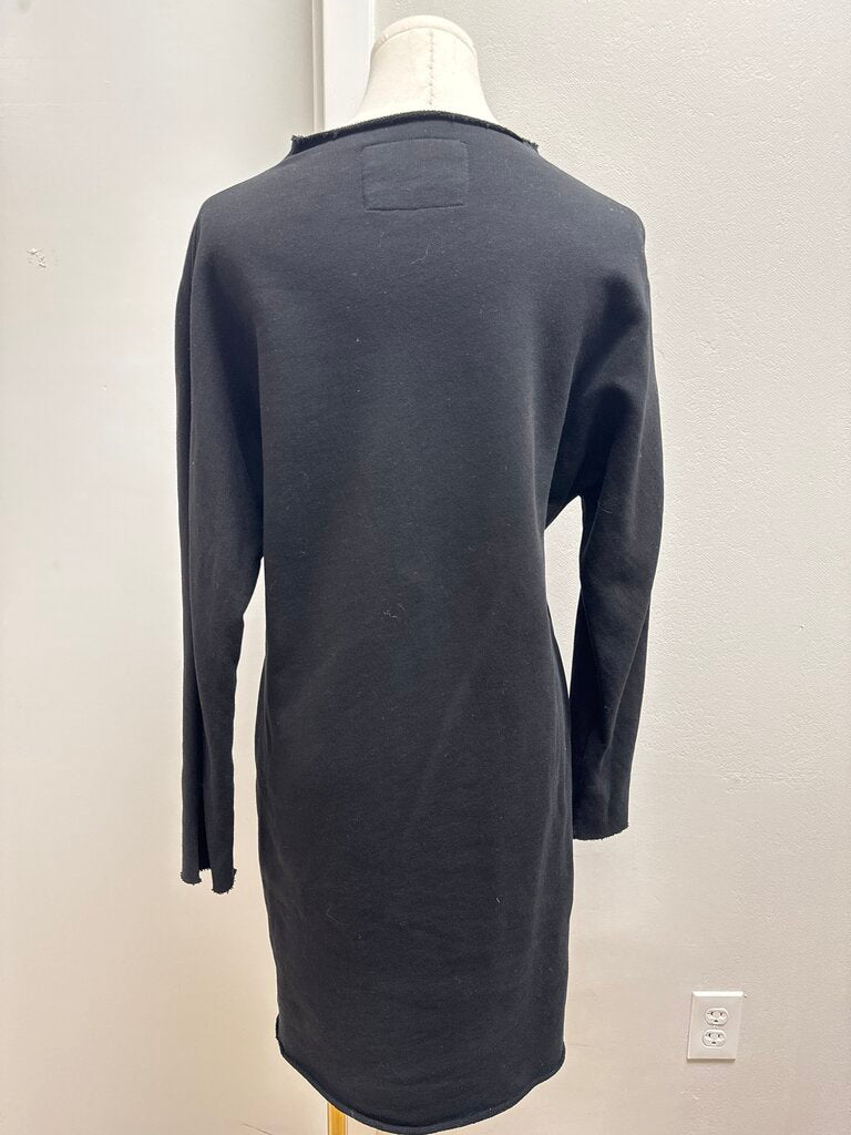 Frani & Eileen Black Sweatshirt Dress
