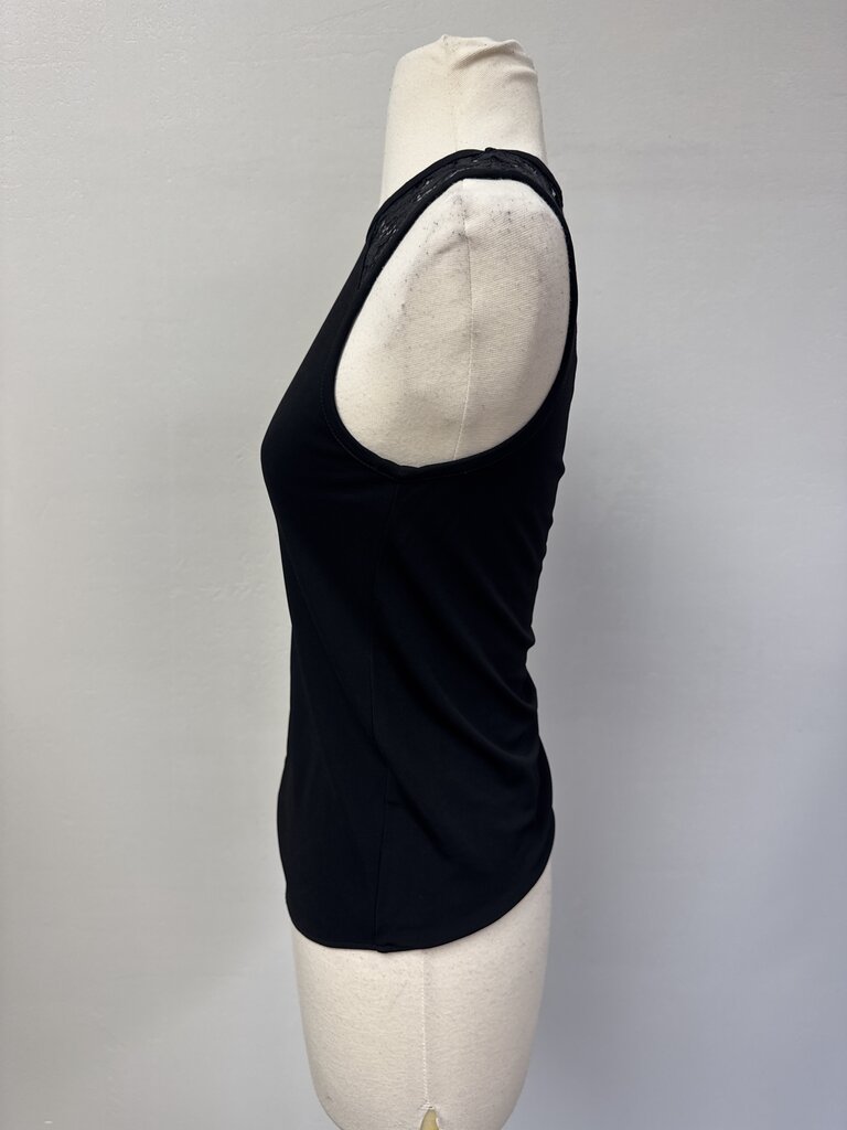 rag & bone Black Lace Trim shell