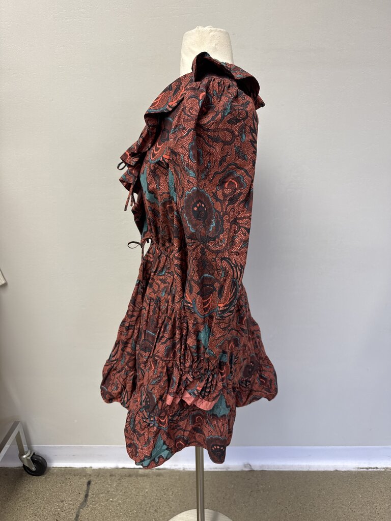 Ulla Johnson Maroon Floral Dress