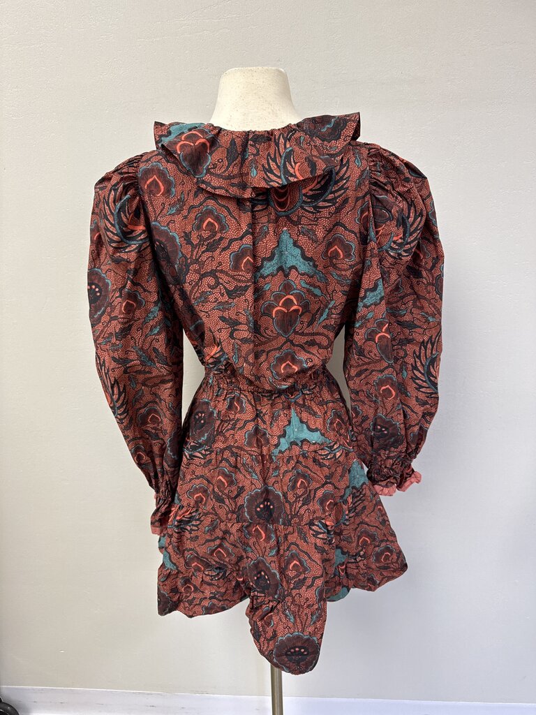 Ulla Johnson Maroon Floral Dress