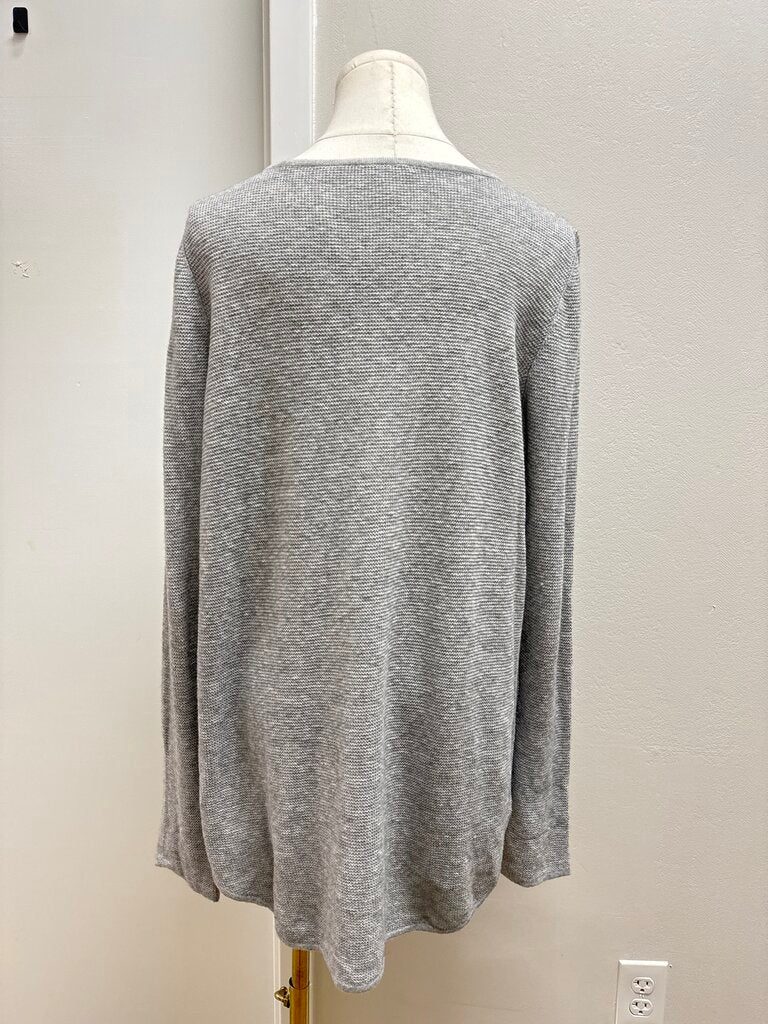 Eileen Fisher Grey Woven Sweater