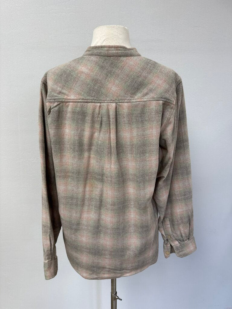 Isabel Marant Tan Plaid Button Up