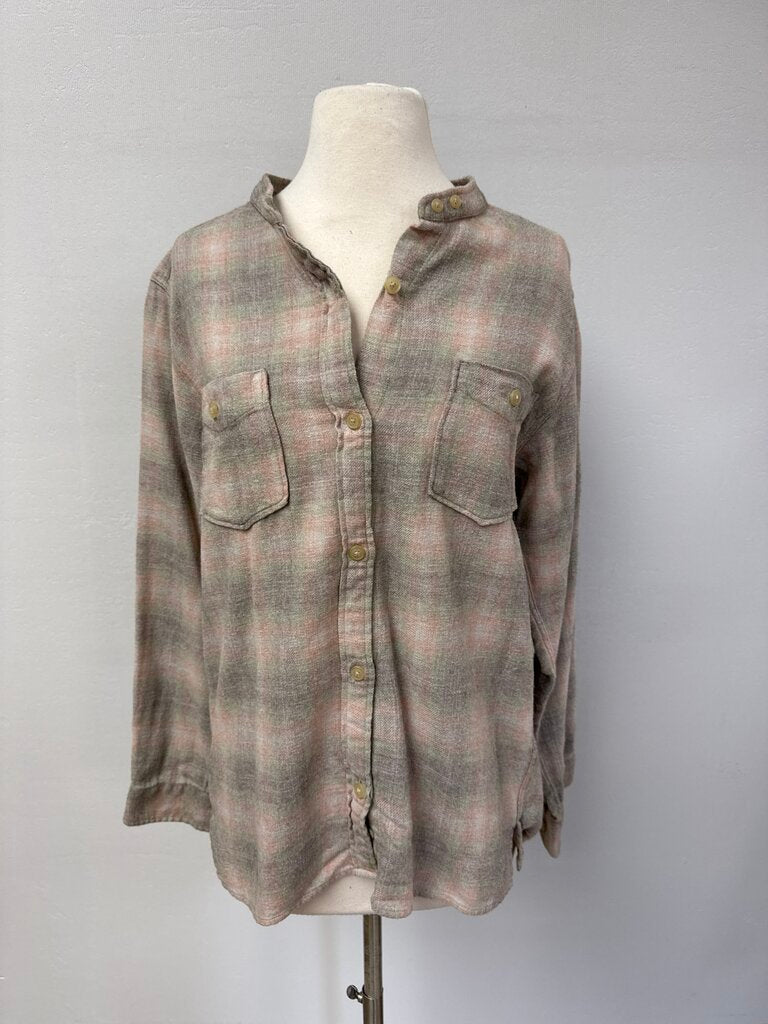 Isabel Marant Tan Plaid Button Up