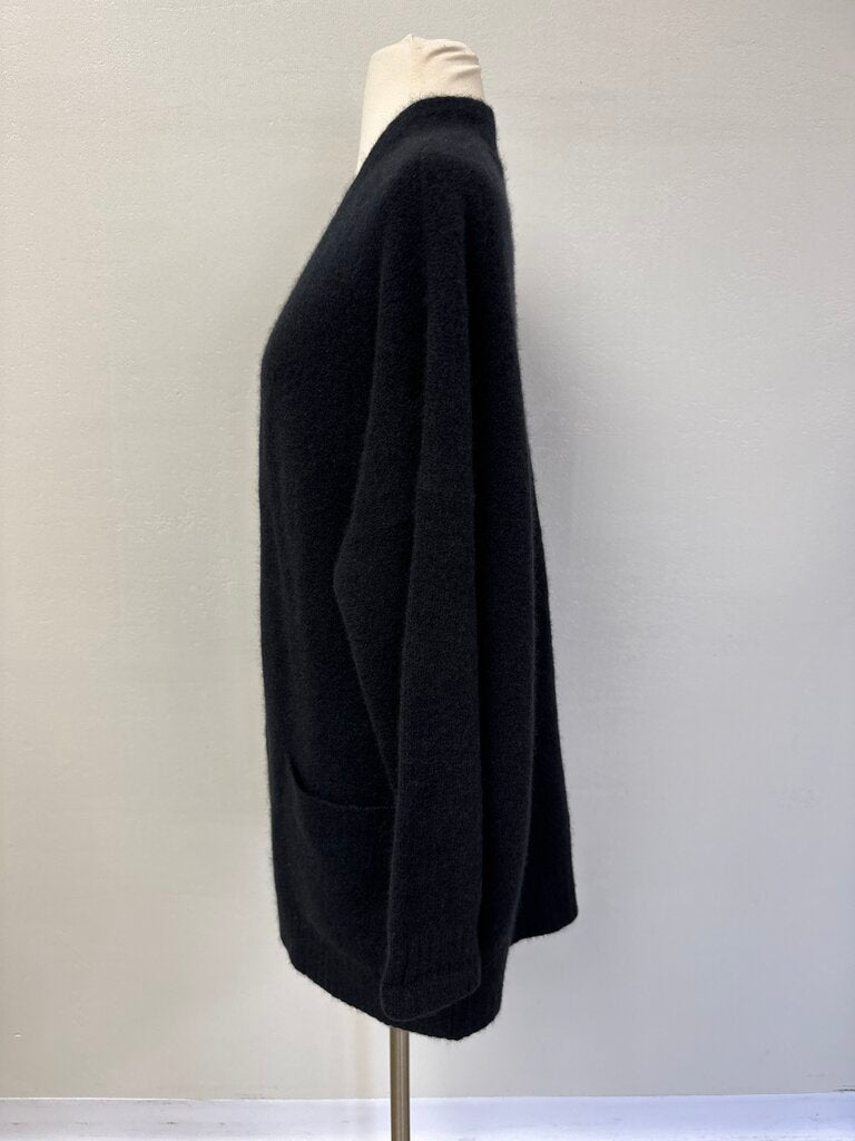Eileen Fisher Black Open Cardigan