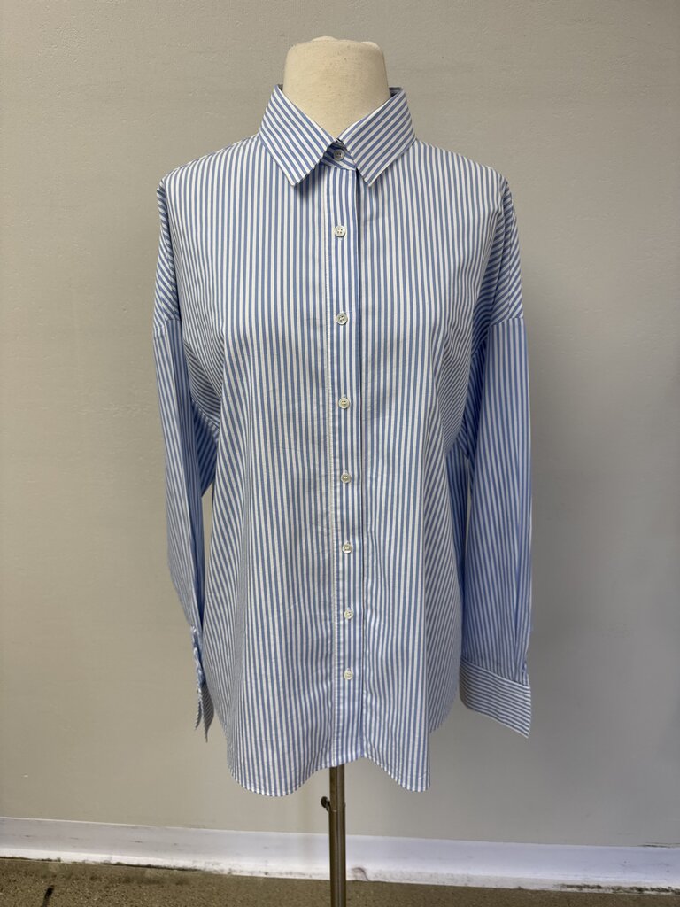 Favorite Daughter Blue Striped Button Up