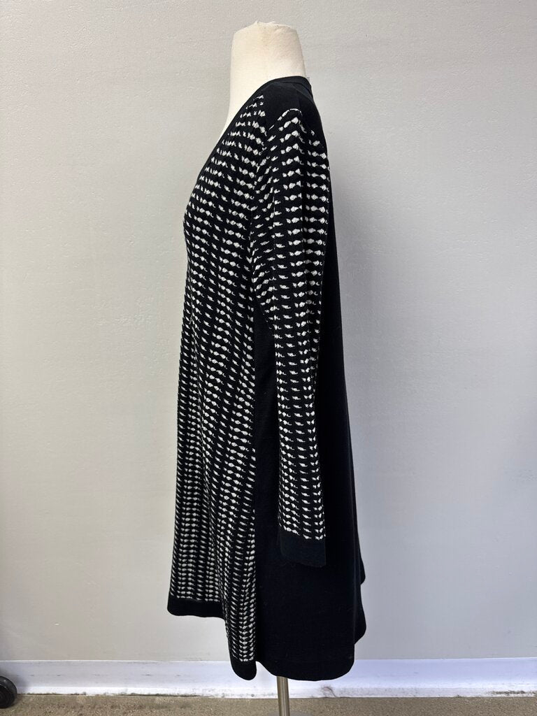M Missoni Black and White Knit Dress w/Slip