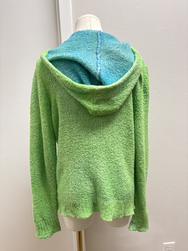 Avant Toi Green Hoodie Cashmere Jacket
