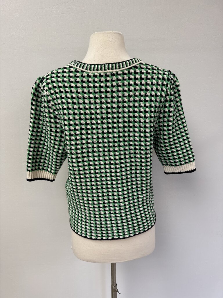 Maje Green Tweed Sweater