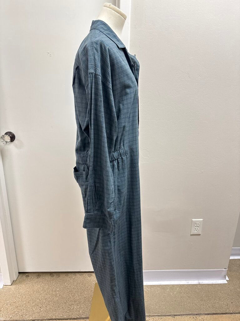 6397 Blue Plaid Coverall