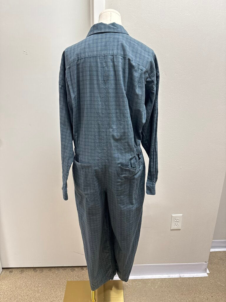 6397 Blue Plaid Coverall