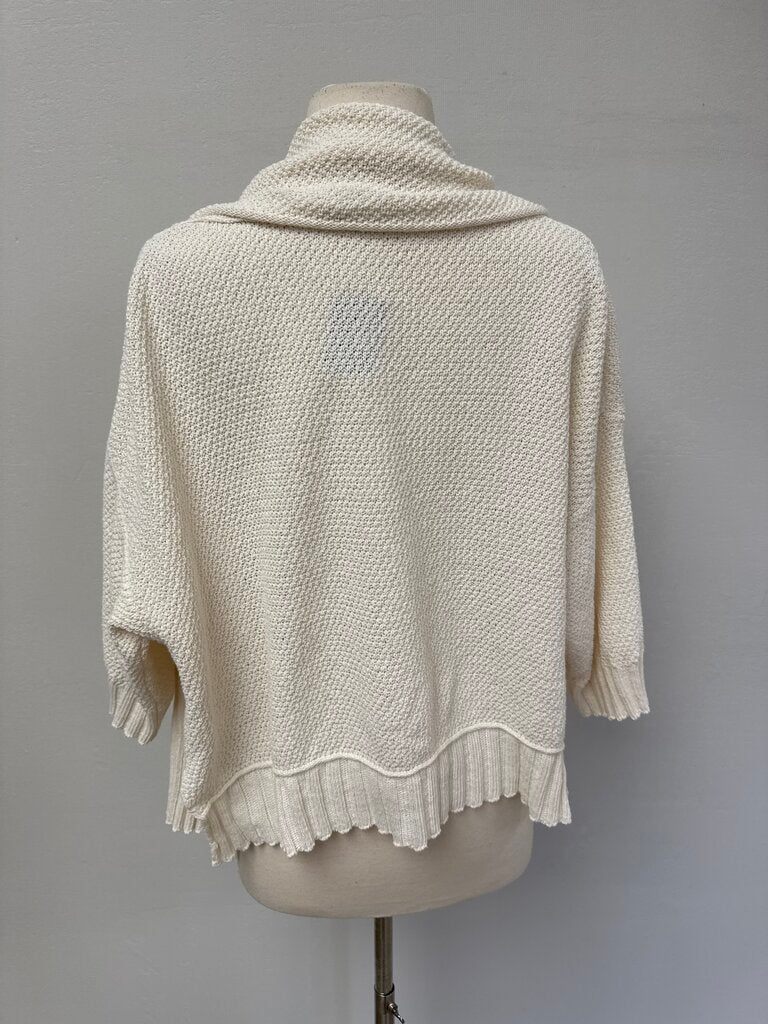 Lurdes Bergada Ivory Knit Cardigan