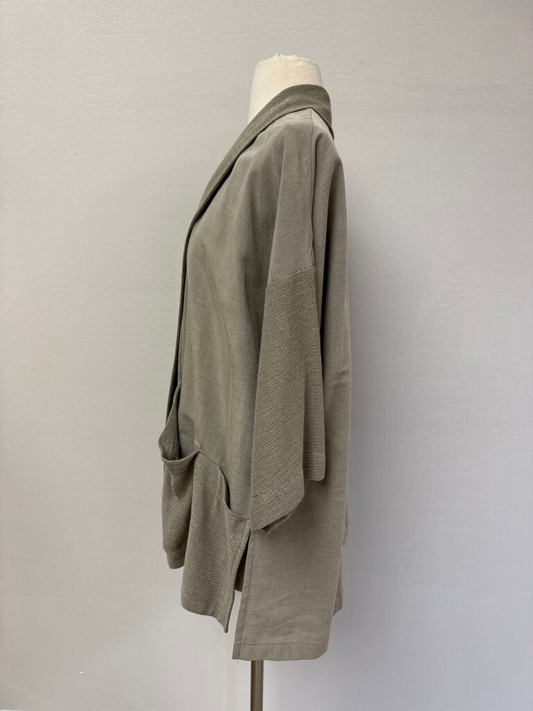 Ozai N Ku Khaki Open Jacket