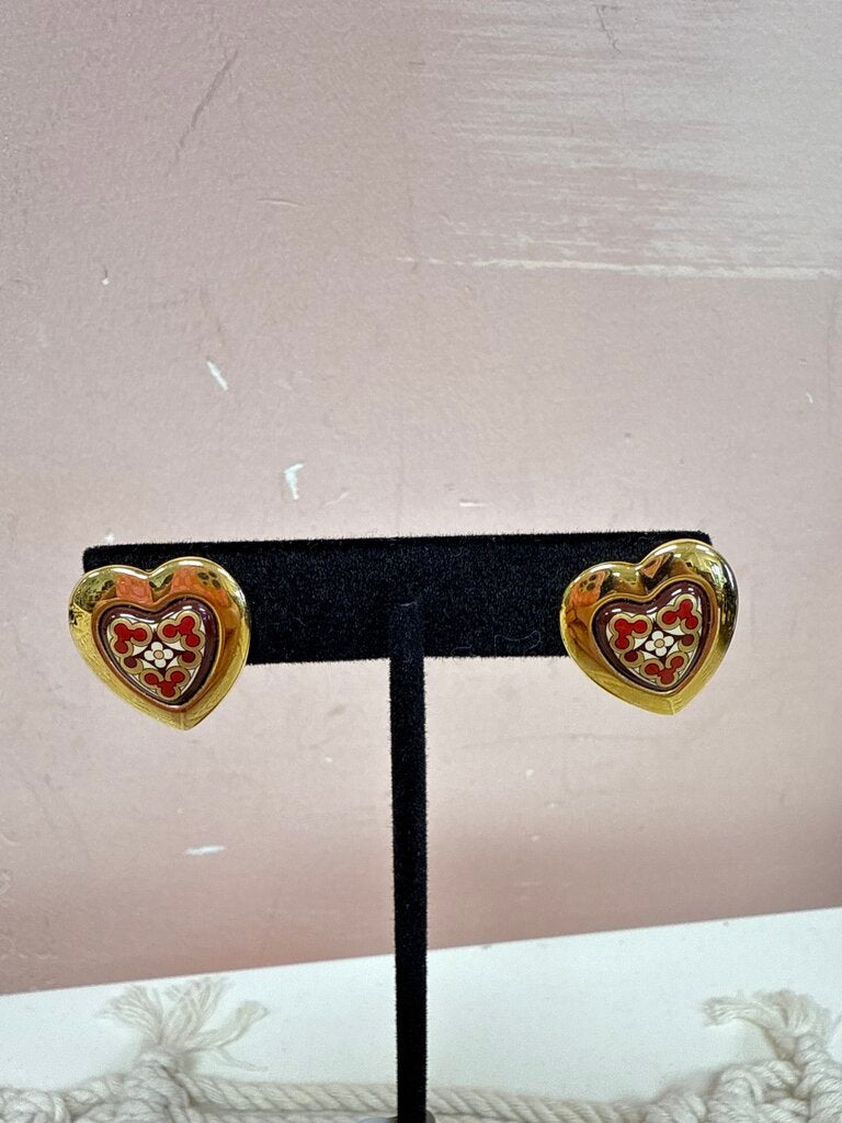 Freywille Heart Enamel Earring