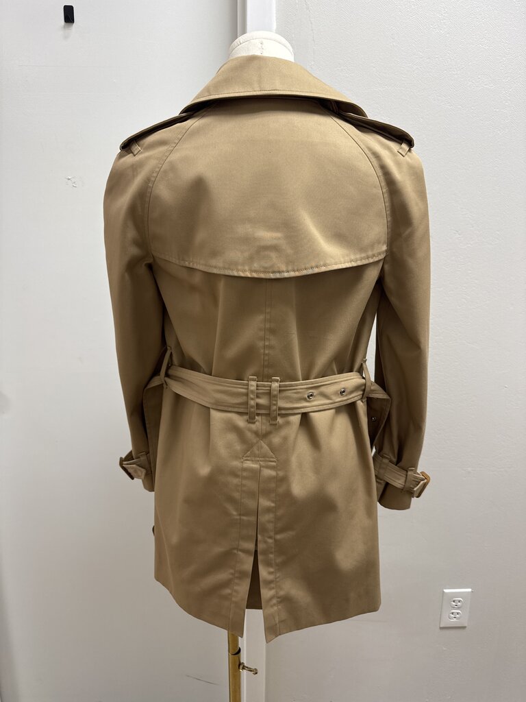 Saint Laurent Tan Cropped Trench Coat