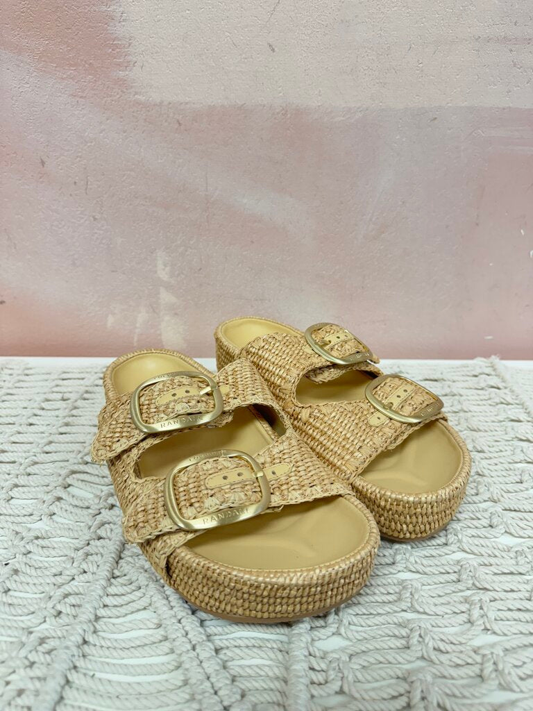 Loeffler Randall Raffia Slide