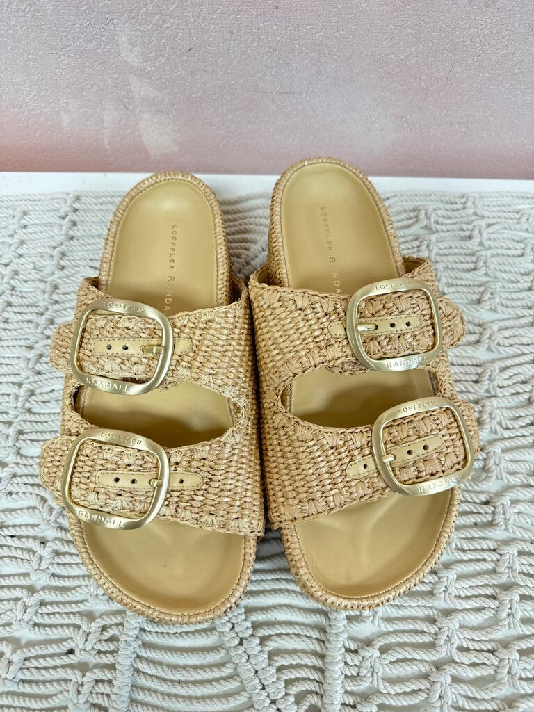 Loeffler Randall Raffia Slide
