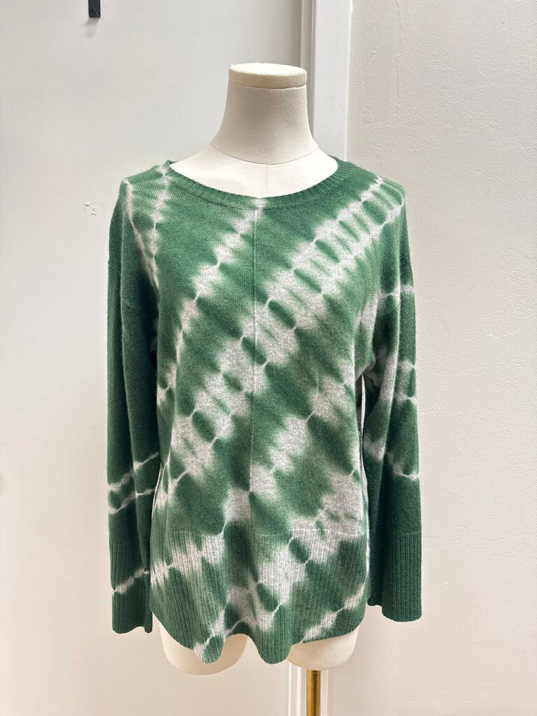 Pure Amici Green Tie Dye Sweater