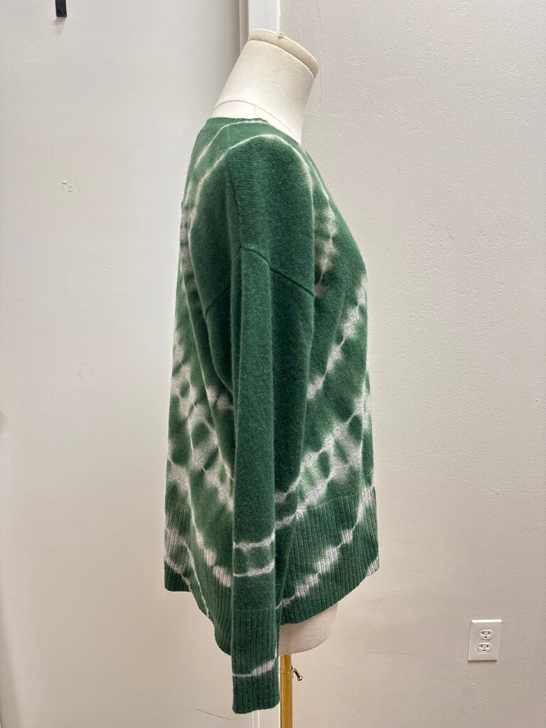 Pure Amici Green Tie Dye Sweater