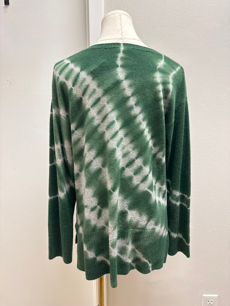 Pure Amici Green Tie Dye Sweater