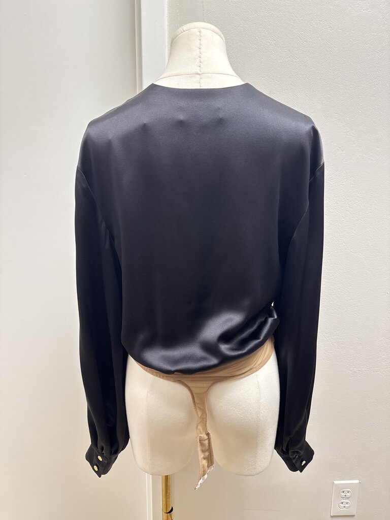 Sergio Hudson Black Cut Out Bodysuit