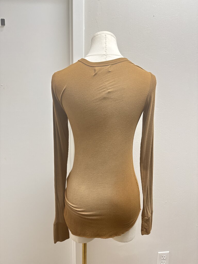 Michael Lauren Brown Ombre Ribbed Tee