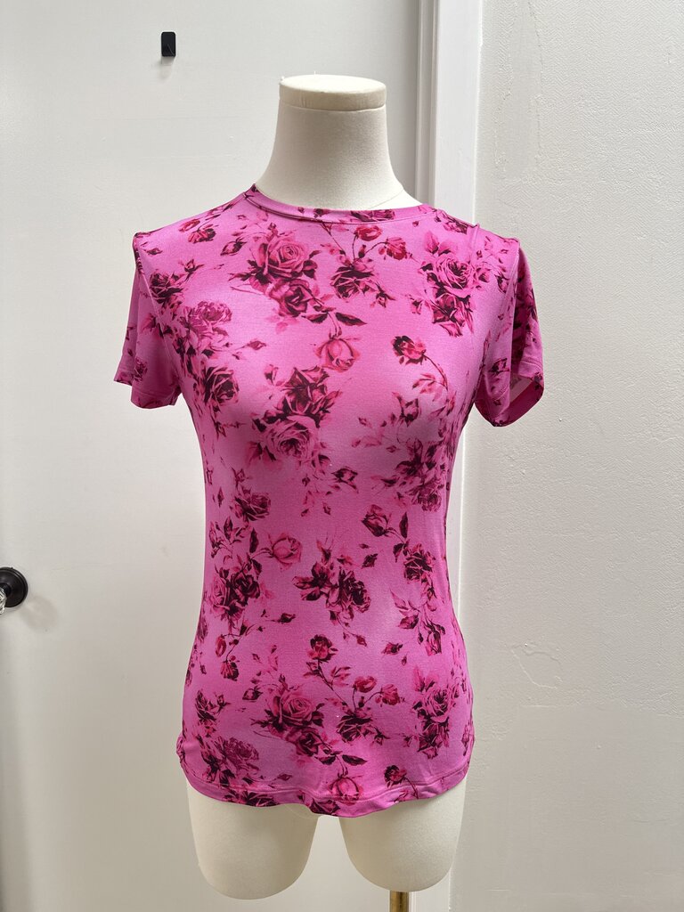 L'Agence Pink Floral Tee