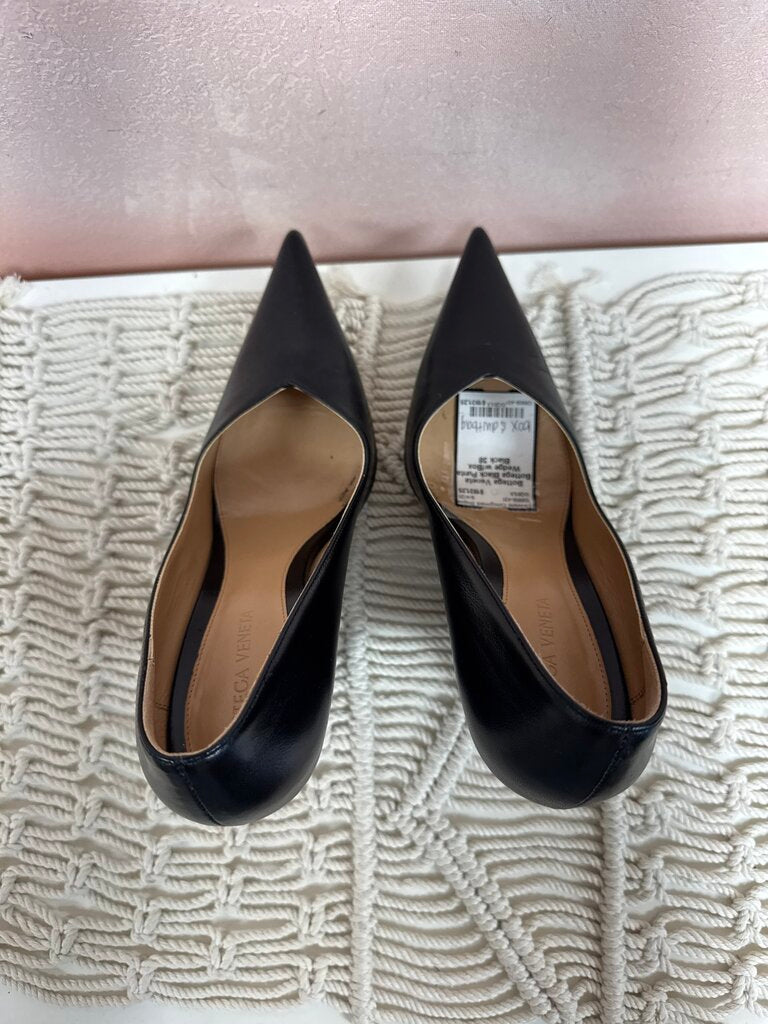 Bottega Black Punta Wedge w/Box